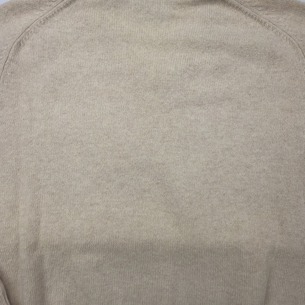 Daniel Cremieux Sweater Mens M Tan V-Neck Pullover Cashmere Classic Tight-Knit - Picture 9 of 10